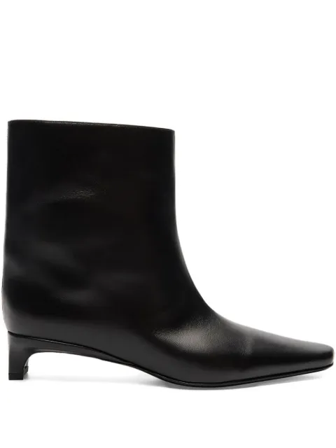 LouLou de Saison 35mm Celine Lds leather pointed-toe ankle boots Black CELINELDS