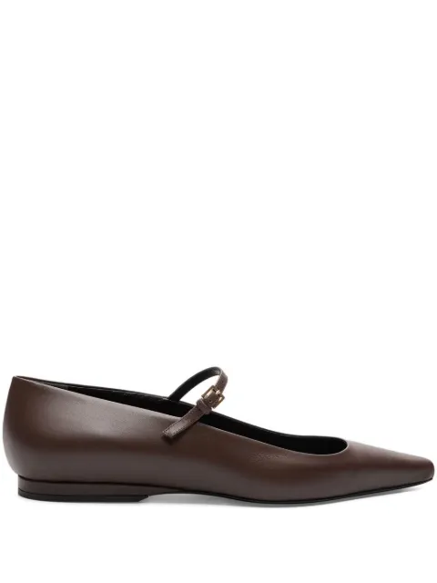LouLou de Saison Alice pointed-toe ballet flats Brown ALICE