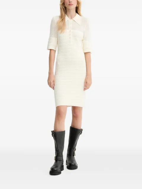 Gestuz polo-collar mini dress Neutrals 10910347