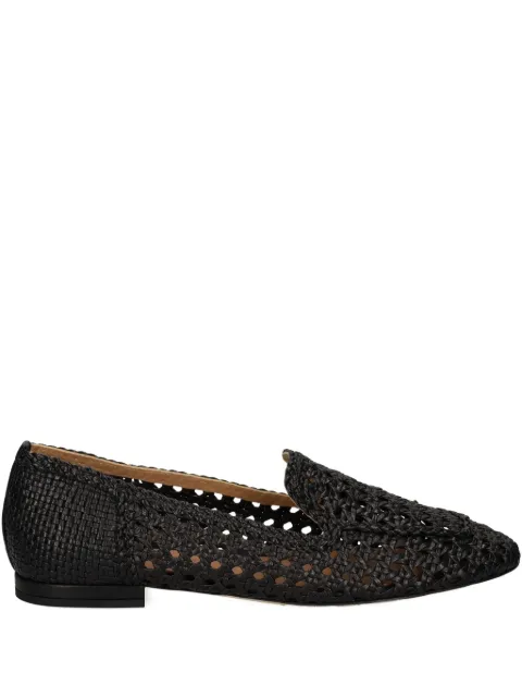 Chantal woven leather loafers Black 2637