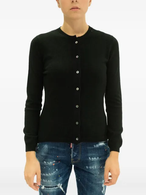 LA ROSE button-front cashmere cardigan Black GDC22801C