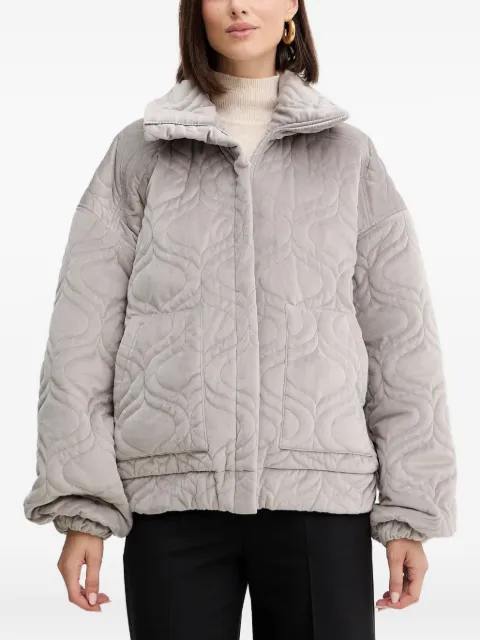 Charo Ruiz Ibiza Brume quilted zip jacket Grey 257310