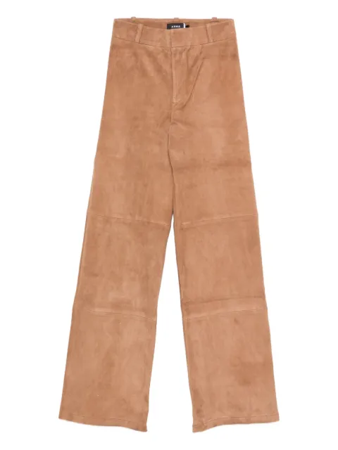 Arma panelled suede trousers Brown 002L25603802OAK