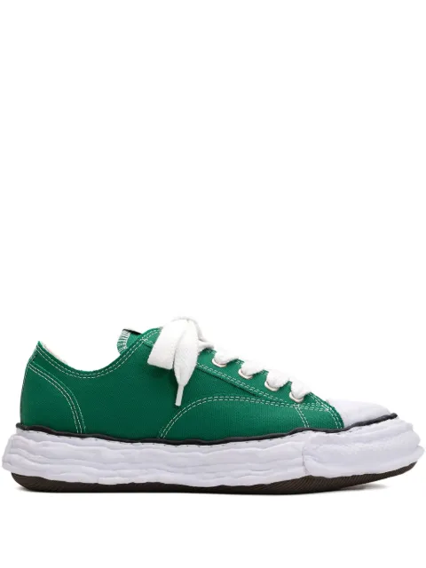 Maison MIHARA YASUHIRO Hank lace-up low-top sneakers Green A11FW702