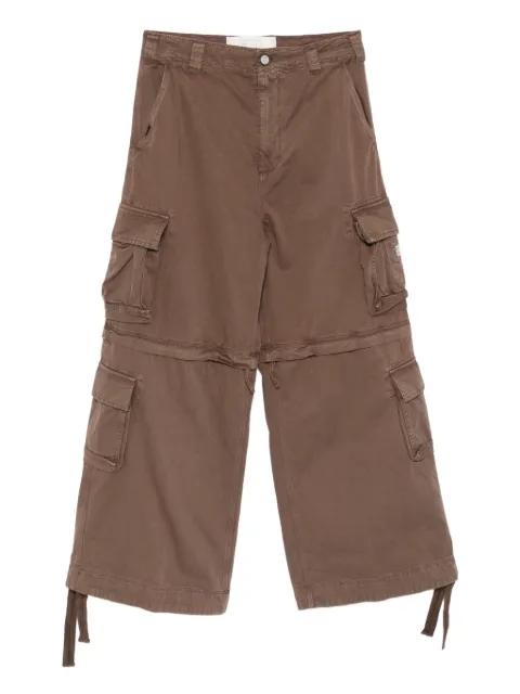 ERL layered cargo trousers Brown ERL11P006
