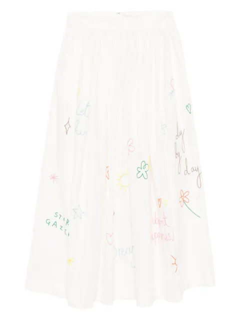 Mira Mikati white A-line skirt Pink AW25SKT010A