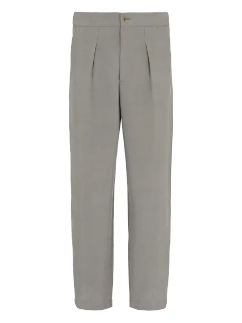 Giorgio Armani pleated-front trousers Green GM000576TE14570
