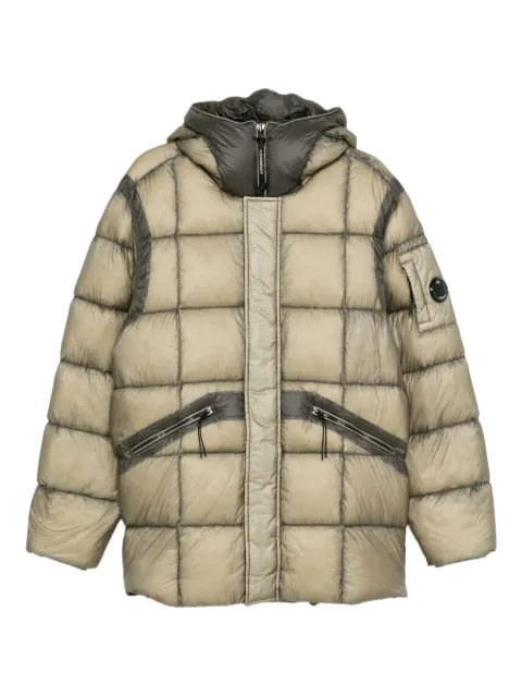 C.P. Company quilted hooded jacket Neutrals 19CMOW182A110416A356