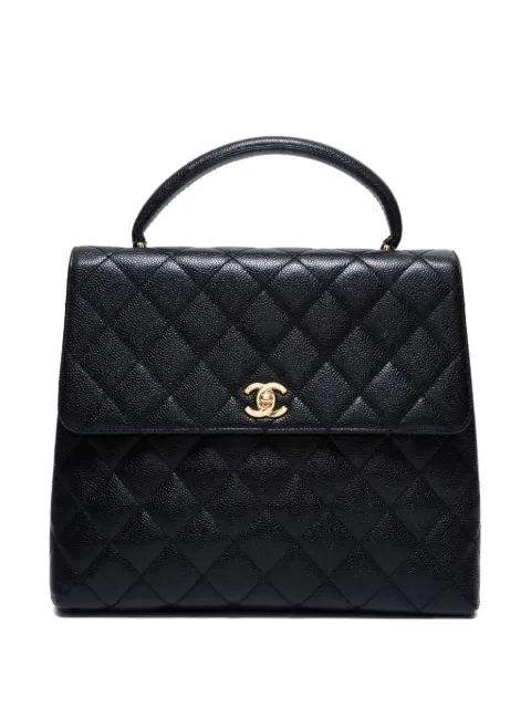 CHANEL Pre-Owned 1990s Kelly top handle handbag Black FF21790