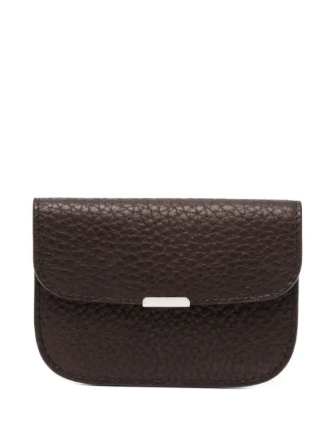 LEMAIRE soft tab card holder in leather Brown SL0067LL0137