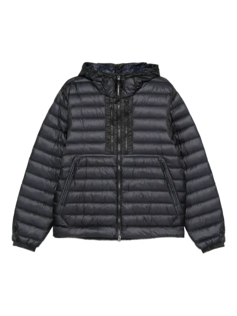 C.P. Company logo-print padded jacket Blue 19CMOW031A110416A888