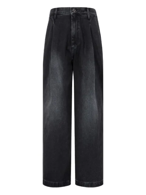 TOMBOY pleated denim trousers Black 9155362132