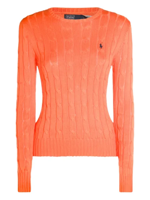 Polo Ralph Lauren cable-knit crew-neck sweater Orange 211971869014