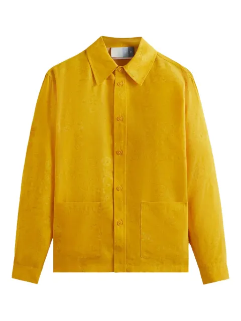 KITH Opulence long-sleeve overshirt Yellow KHM031376