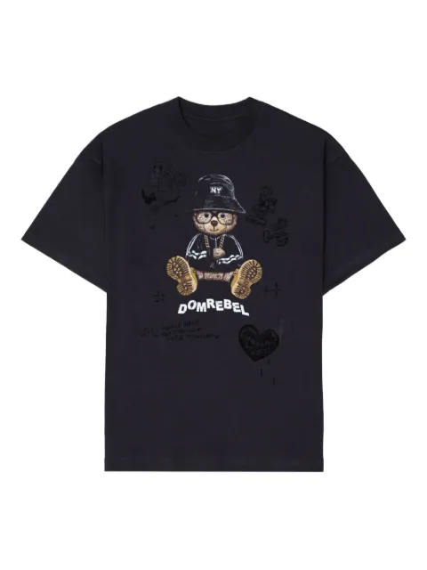 DOMREBEL NY Bear Sketch T-shirt Black NYBEARSKETCHTEE