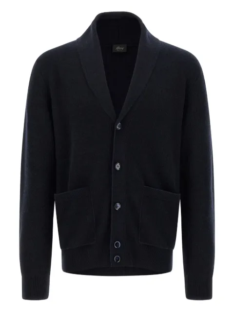 Brioni shawl-collar button cardigan Blue UMIQ0LOCK124110