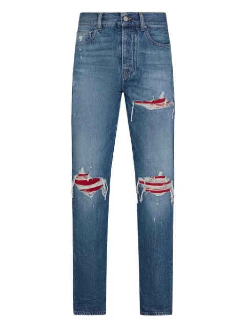 AMIRI distressed ripped-knees denim jeans Blue AMDNGH1112