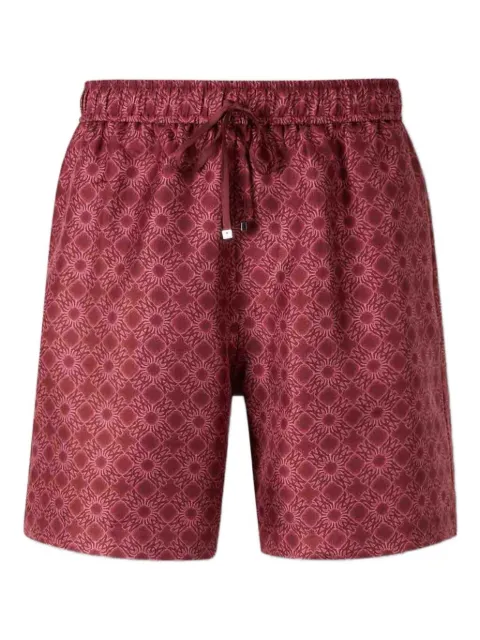 AMIRI floral-pattern drawstring shorts Red AMSHCA1122