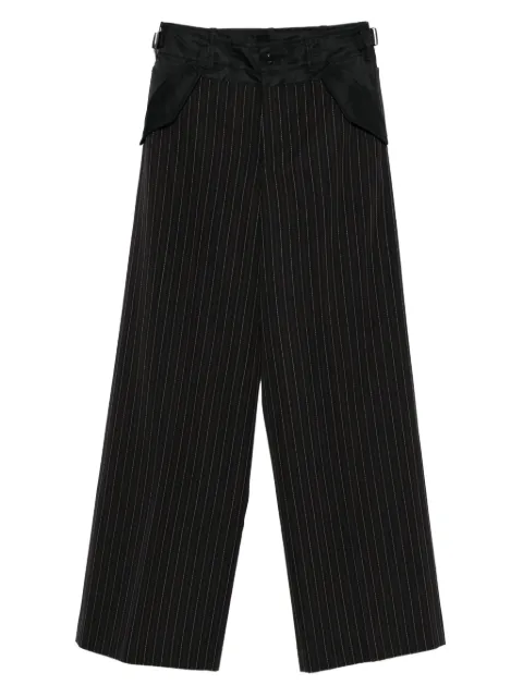 sacai pinstripe pocket trousers Black 2508121