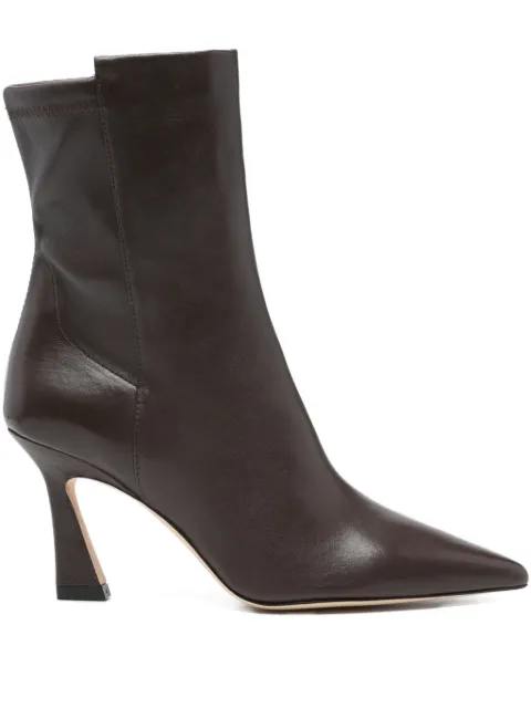 Stuart Weitzman 80mm Vinnie leather boots Brown SM440