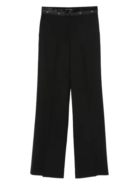 MSGM satin-trimmed pants Black 3941MDP05257605