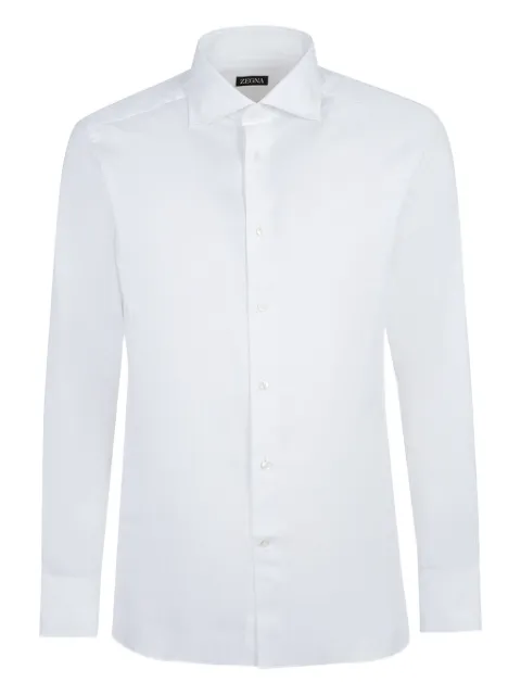Zegna long-sleeve cotton shirt White 201341A29MS0BA