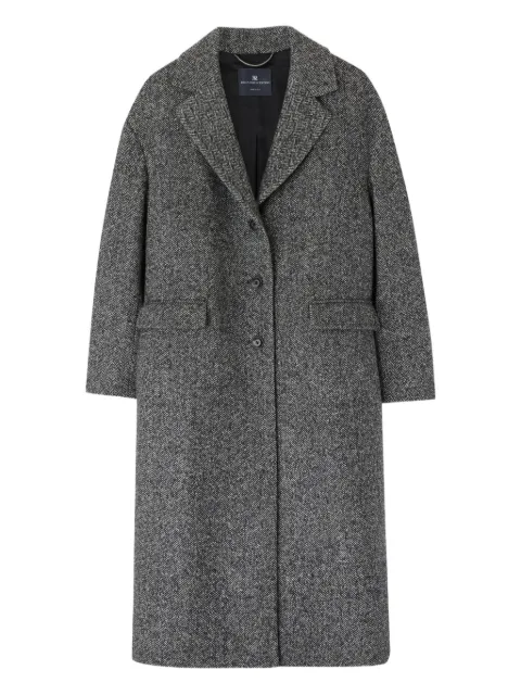 Ermanno Scervino herringbone-pattern belted coat Grey D476D322UNM