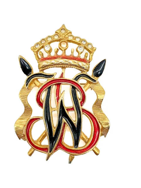 Butler & Wilson Vintage 1980s heraldic coat arms brooch Gold JGJHERALDDBRO