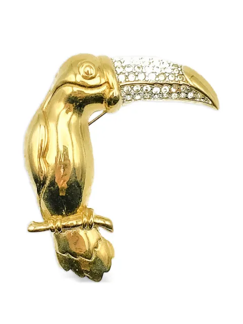 Givenchy Pre-Owned 1980s stylised toucan brooch Gold JGJGIVTOUCBRO