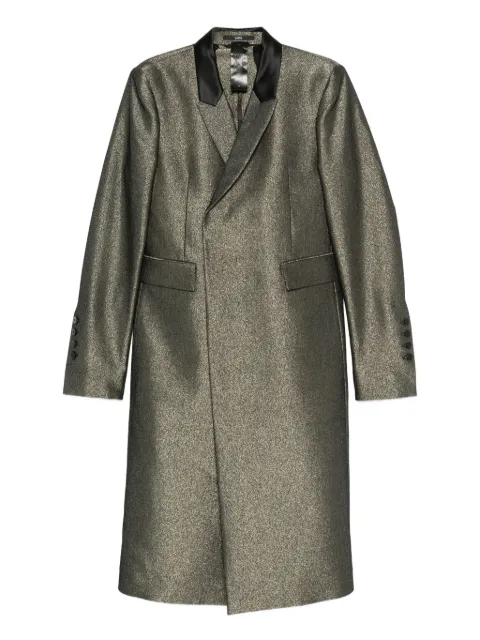 SAPIO metallic-effect coat Grey FW25N2