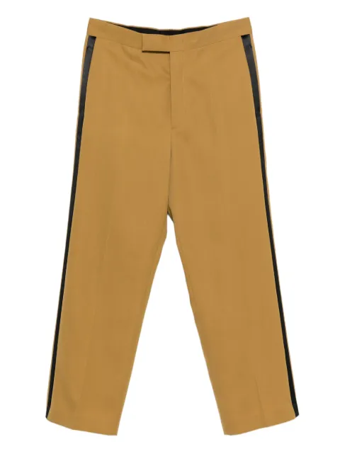 SAPIO gabardine side-stripe trousers Brown FW25N10