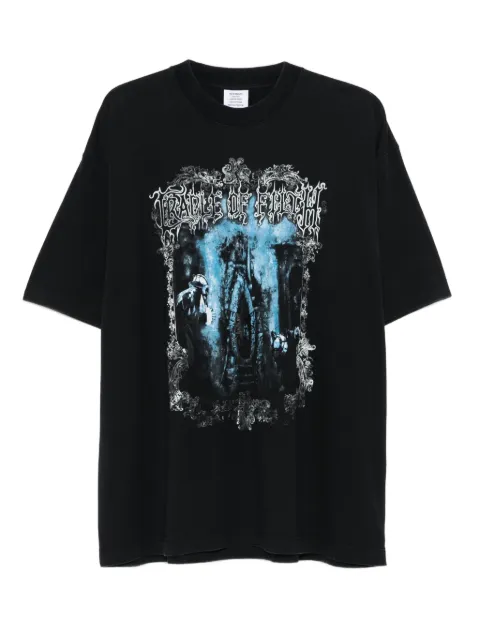 VETEMENTS graphic-print T-shirt Black UCF76TR800B