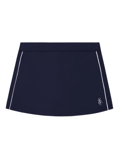 Sporty & Rich side-stripe short skirt Blue SK004621302BL1072