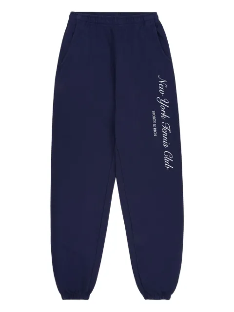 Sporty & Rich logo-detail joggers Blue PA036621402BL1062