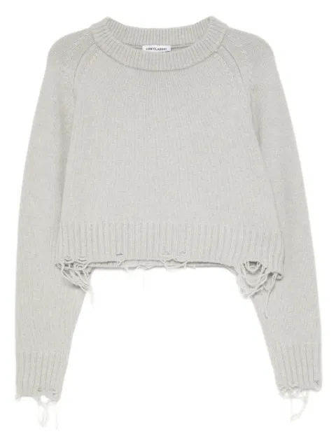 Low Classic damaged knitted top Grey LW253KN05LY