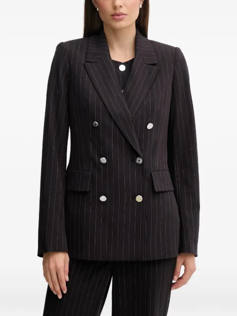 DKNY pinstripe double-breasted blazer Black UE5JS466