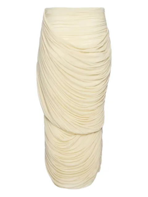 Magda Butrym draped skirt Neutrals 234925BEIGE
