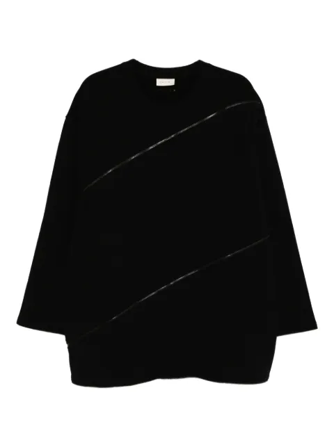 Qasimi Spiral sweatshirt Black AW25JE05