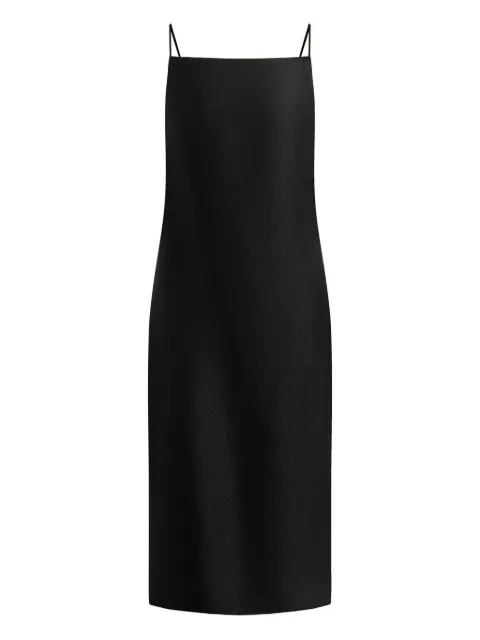 12 STOREEZ open-back tied-waist dress Black 133369