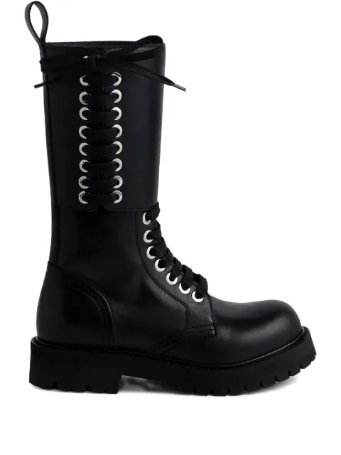 Rabanne lace-up platform boots Black 25HHH0133CLF273
