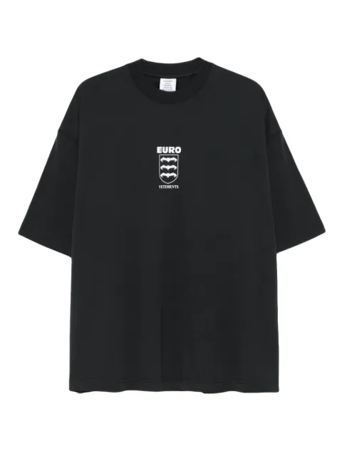 VETEMENTS logo-print T-shirt Black UH76TR650B