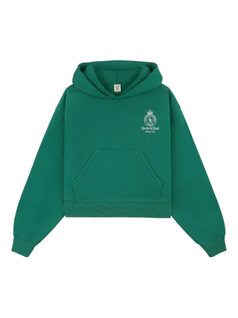 Sporty & Rich logo-embroidered hoodie Green ST074621426GR032