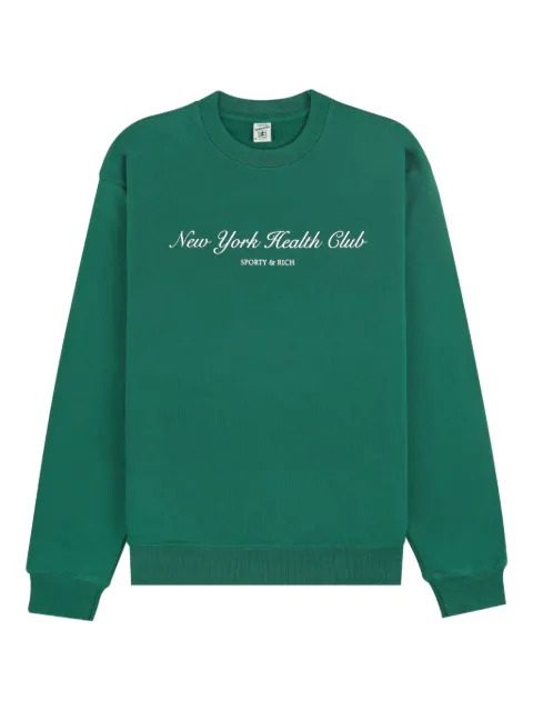 Sporty & Rich cotton sweatshirt Green ST071621402GR032