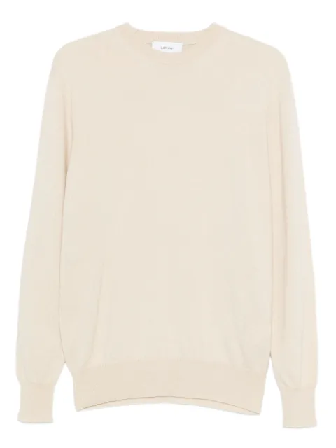 Lardini crew-neck knitted sweater Neutrals CNLMML370CN65011150