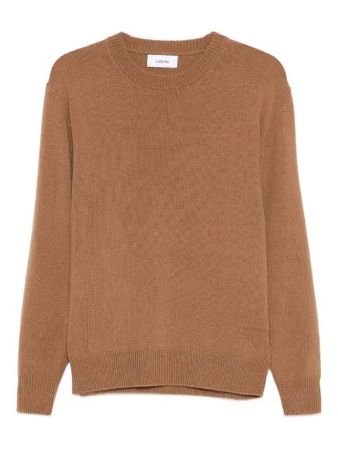Lardini ribbed crew-neck sweater Brown AALMML422AA65030200
