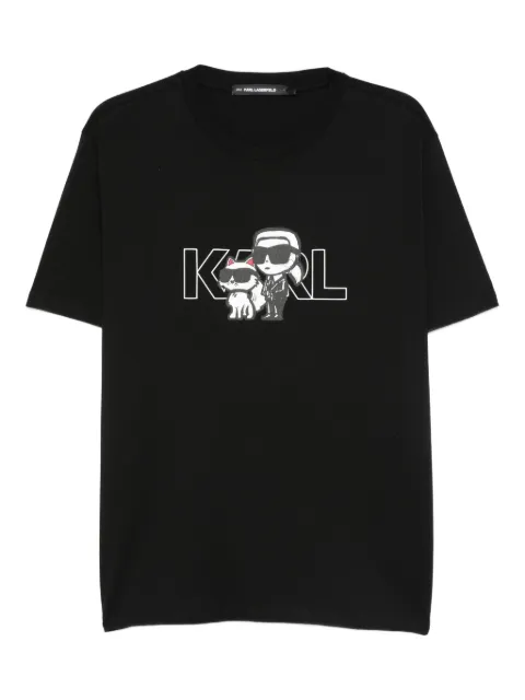 Karl Lagerfeld logo-print T-shirt Black A3W17084999