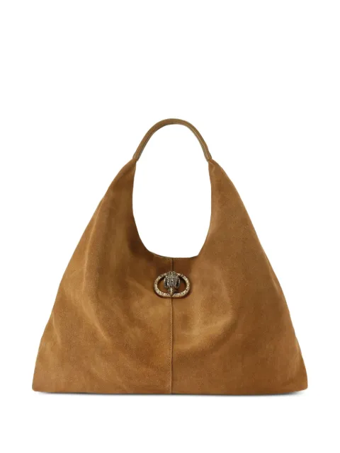 Kurt Geiger London large Chelsea crystal-embellishment tote bag Brown 5049733209