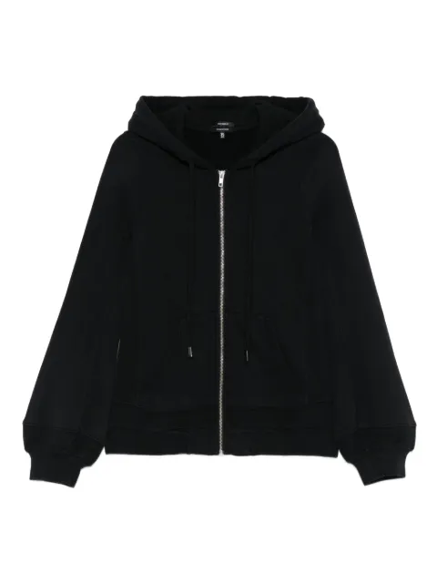 R13 balloon-sleeve zip-up hoodie Black R13WK309K001A