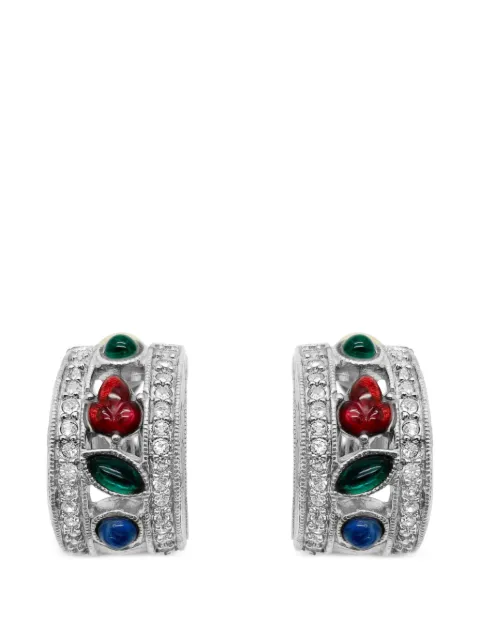 Givenchy Pre-Owned 1980s Deco Style Tutti Frutti earrings Silver JGJGIVFRUITERG