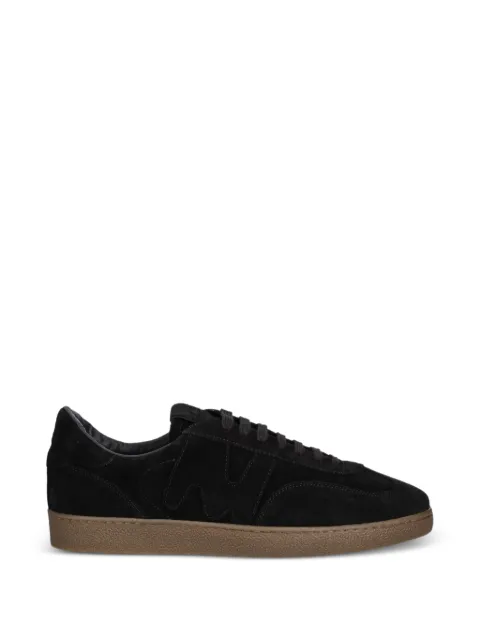 MSGM logo-detail leather sneakers Black 3940MS02199699